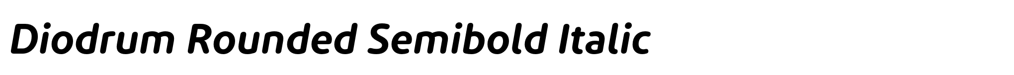 Diodrum Rounded Semibold Italic image